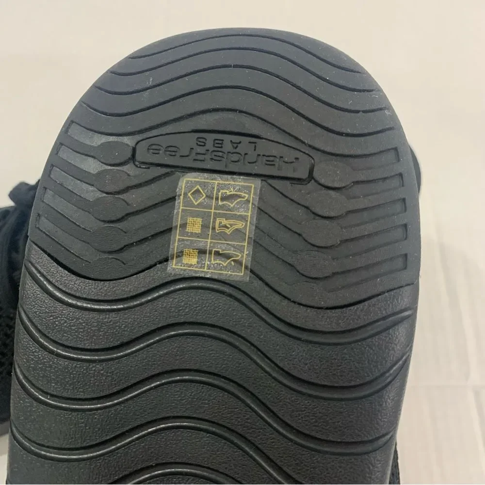 Kizik Lima Men Size 14 W 15.5 Wide Knit Hands Free Lace Up Black Sneakers Shoes